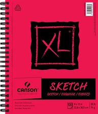 Canson 702-192  Universal Spiral Sketch Book 9"X12"-100 Sheets