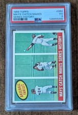 1959 Topps Mays' Catch Makes Series History Baseball Card #464 PSA 3 VG