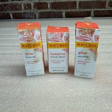 Burt's Bees 3pc Truly Glowing Skin Care Set 1 x Eye Gel Cream 2 x Glow Booster 
