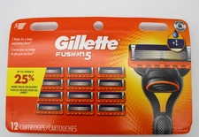 Gillette Fusion 5 Razor Blades 12 Cartridges - Brand New