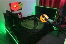 X Rocker Oracle Single TV Gaming Bed Frame LED, TV Mount