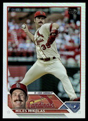 2023 TOPPS SERIES TWO RAINBOW FOIL MILES MIKOLAS ST. LOUIS CARDINALS #548