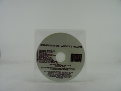 BROKEN RECORDS WEIGHTS AND PULLEYS (441) 11 Track Promo CD Album including Plast