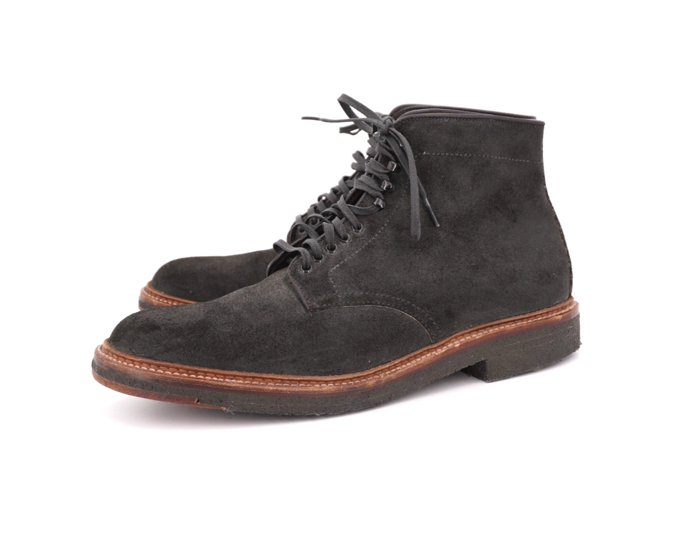 Alden D6839H Earth Reverse Chamois Plain Toe Boot