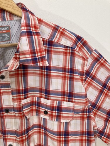 Falls Creek Men’s Button Up Shirt Size XL Short Sleeve Performance - Picture 10 of 19