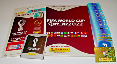 PANINI Qatar 2022 World Cup 22 - Komplettset 670 + Hardcover Album + 79 Updates