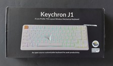 Keychron J1 Low Profile Wireless Mechanical Keyboard, 2.4 GHz Bluetooth QMK 75 