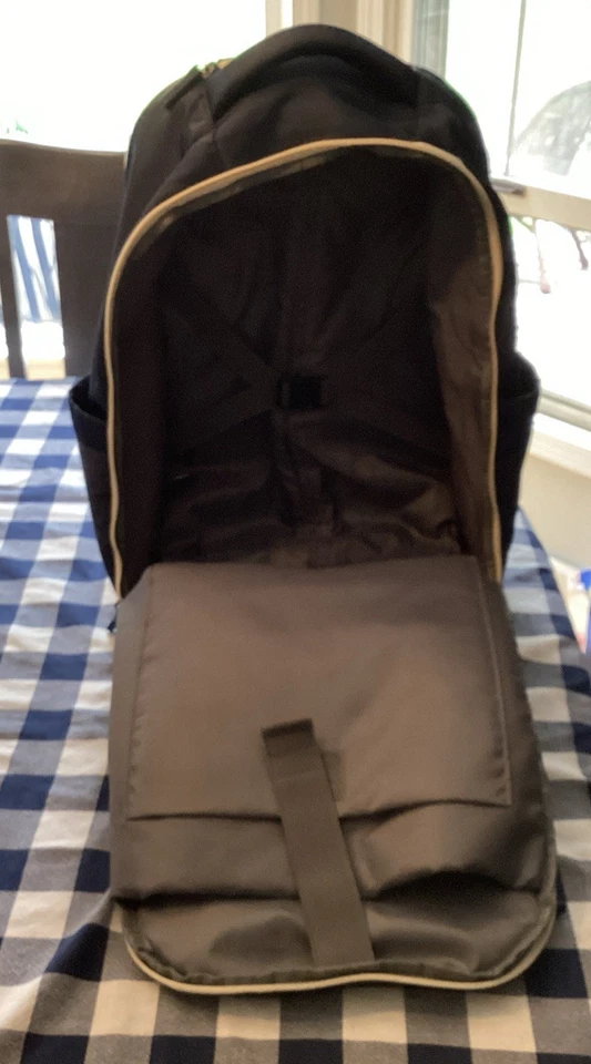 Zomfelt Rolling Backpack - Blue - Multi-Compartment holds 17in Laptop - Image 3 of 4