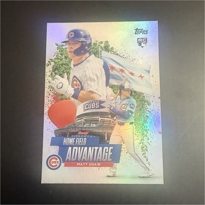 Topps 2025 Home Field Advantage Matt Shaw Cubs Rookie Insert #HA-44
