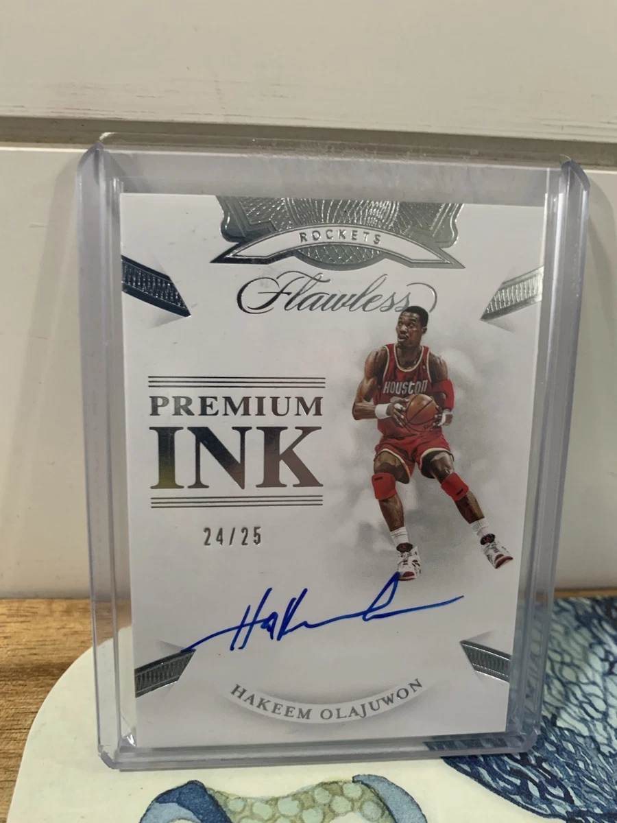 Panini Hakeem Olajuwon Basketball Autographed Sports Trading Cards