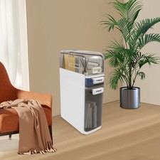 2 Wheels Bathroom Cabinets Storage 3-Tier Bedroom Drawer Cabinet Stand Locker