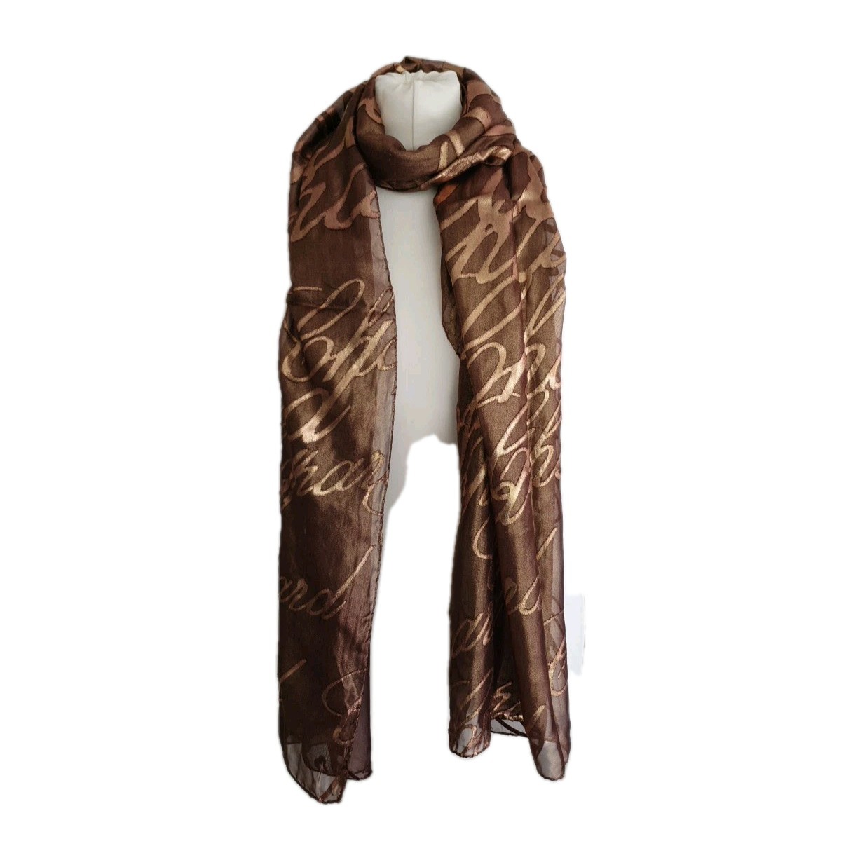 Chopard Womens Gold/Brown Patterned Rectangular S… - image 13