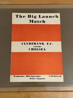 Clydebank v Chelsea 1967/68 Pre Season Friendly Official Football Programme