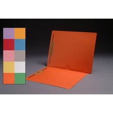 11pt Color Folders, Full Cut END TAB, Letter Size, Full Back Pocket, Fasteners