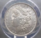 1882 "O/S" Morgan SILVER Dollar VAM-4 $1 ANACS AU55 #085 About Unc ECC&C, Inc.
