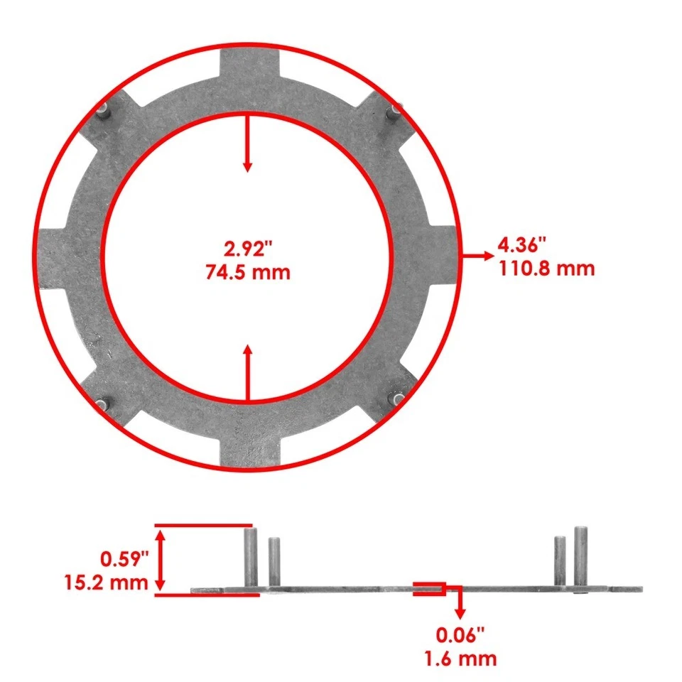 Clutch Plates & Gaskets Kit for Honda Z50R 1988 - 1999 / CT70 Trail 1977 - 1994 - Изображение 3 из 4
