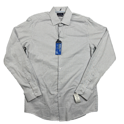 NWT NAUTICA Slim Fit Men's Size XL White Plaid Long Sleeves Business Dress Shirt | eBay NWT NAUTICA Slim Fit Men's Size XL White Plaid Long Sleeves Business Dress Shirt | eBay