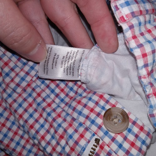 Vineyard Vines Boys Red, White And Blue Gingham Seersucker Shorts sz14 Adj Waist - Picture 9 of 11