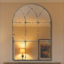 Vintage Fireplace Mirror Arched Mid Century M...