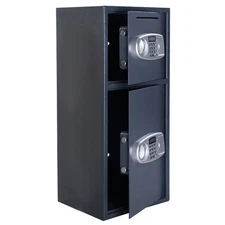 Double Door Digital Safe Depository Drop Box Safes Cash Office Security