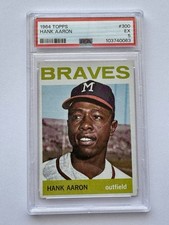 1964 Topps Hank Aaron #300 PSA 5 Braves HOF Vintage Baseball Card