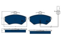 Bremsbelagsatz Scheibenbremse Electric Blue Trw GDB1366BTE FüR B5 Audi A4 Avant