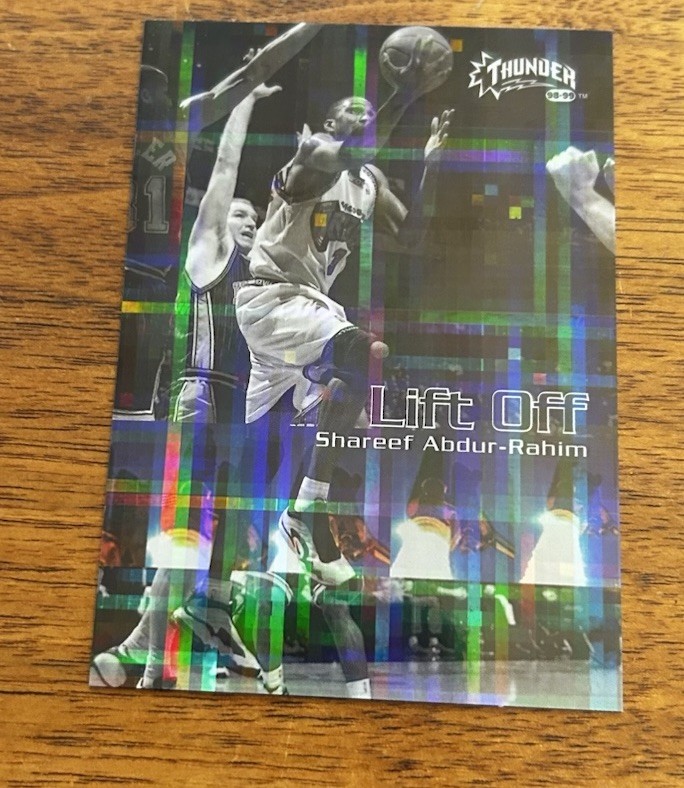 Shareef Abdur-Rahim 1998-99 SkyBox Thunder Lift Off SP Insert #1LO