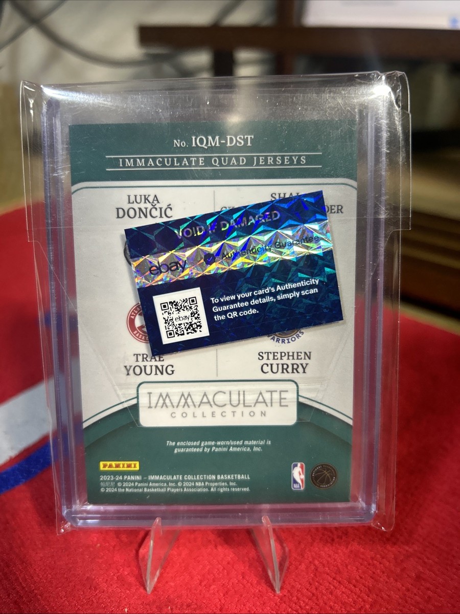 カシージャス 25シリ 選手着用ユニフォーム Panini Immaculate Panini 2023-24 Immaculate Luka, SGA, Young, and Curry Game USED