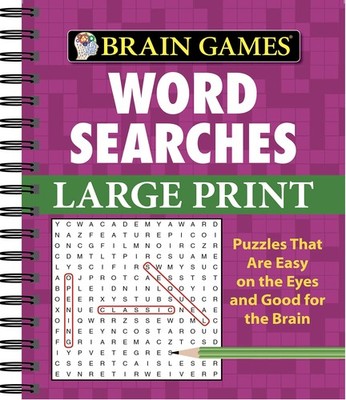 Brain Games - Word Searches - Large Print (Purple) Publications Internationa...