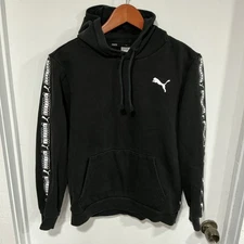 PUMA Men's Camo Taping Hoodie, Black, Size Small, Gym, Streetwear