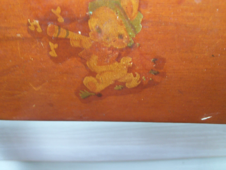 Par De Sillas Escolares Estudiantes Muñeca Niño Niño Madera Maciza Rústica Country De Colección Foto 4 de 4