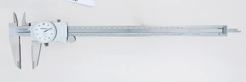 Mitutoyo 505-747 - 12" Dial Calipers .1/Rev .001 Grads Carbide OD