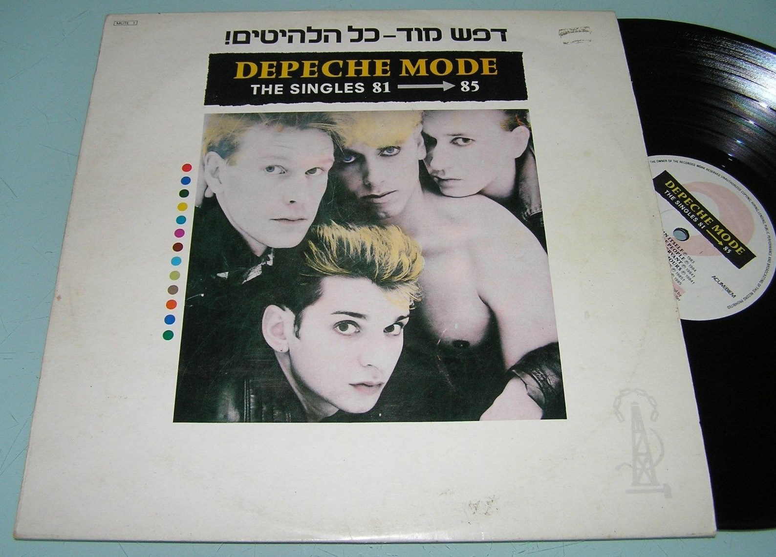 DEPECHE MODE The Singles 81-85 1985 LP rare israeli 1st Hebrew Print 