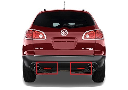 2x LED Red Bumper Reflector Tail Stop Brake Light For 2008-13 Cadillac CTS/CTS-V - Bild 19 von 22