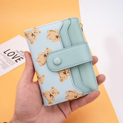 Women Girls Small Cute Flower Wallet RFID Bifold Credit Card Holder Coin Purse - Picture 13 of 19