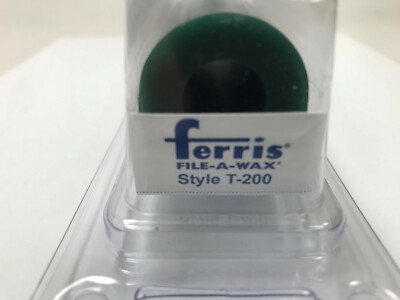 FERRIS CARVING WAX RING TUBE FLAT TOP GREEN T-200