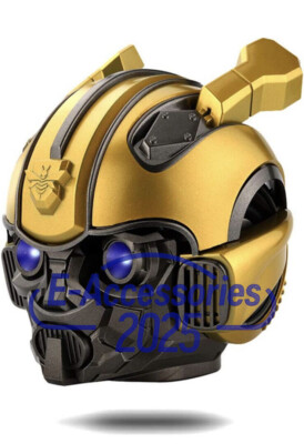 Cool Bumblebee Helmet Mini Wireless Bluetooth Speaker Portable Stereo Speaker