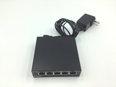 D-Link DGS-105 Ethernet Switch, 5 Port Gigabit Unmanaged Plug & Play h217