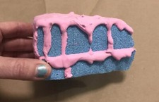 Realistic Rainbow Unicorn Cake Slice Fake Prop Stage Faux