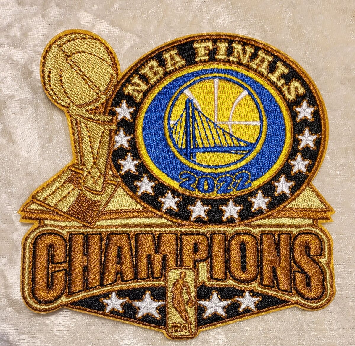 2022 NBA Finals Champions Golden State Warriors Bold Trophy Patch – Patch  Collection