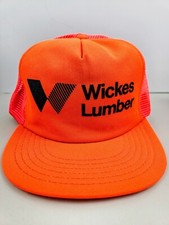 Vintage USA MADE Wickes Lumber Trucker Hat Snapback Dad Cap