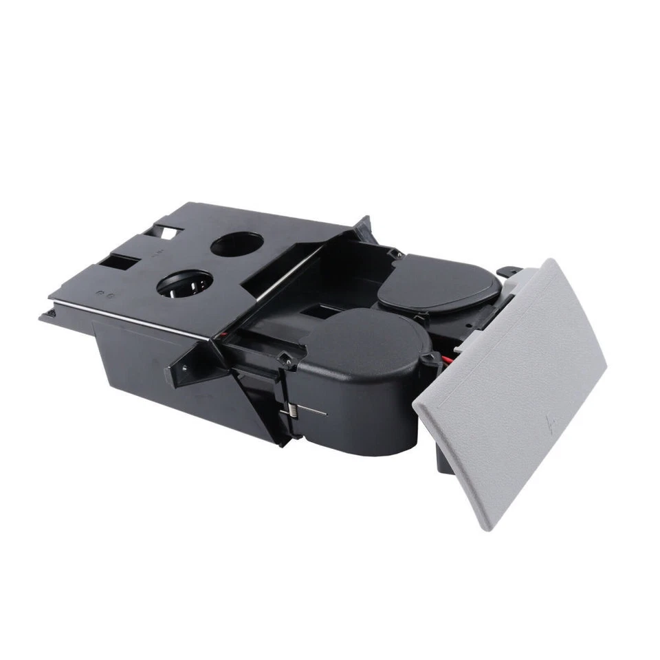 For VW T5 Transporter Ashtray Cup Coin Holder Dual Drink Grey RHD 7H285860130T - Image 4 of 4