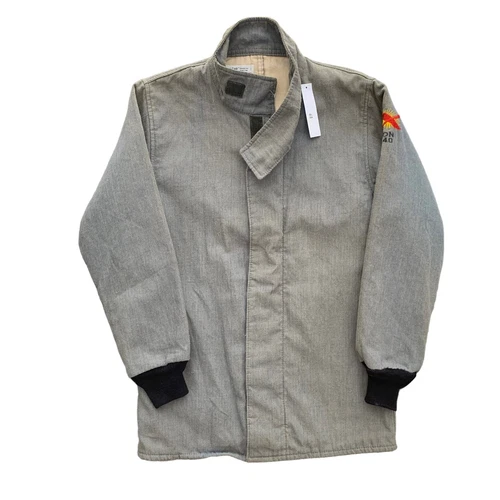 OBERON ARC 40 Electric Arc Flash Coat 49 Cal Zip Jacket Mens Small Made in USA - product listing photo