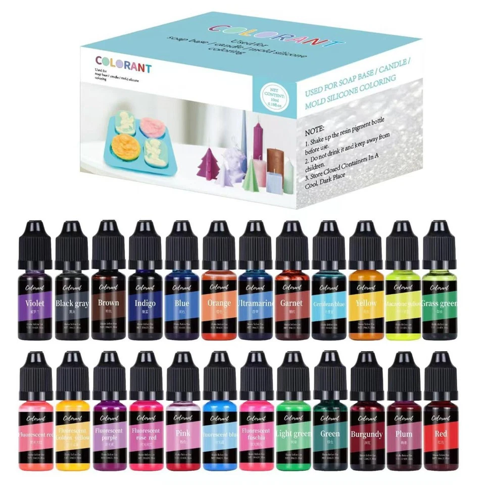 Candle Wax Colour - 24 Colours Liquid Candle Wax Dye for Candle Making - Highly - Image 2 of 4