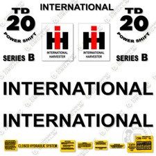 Fits International Harvester TD20B Decal Kit Tractor - 7 YEAR 3M VINYL!
