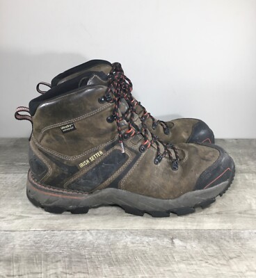 Irish Setter 83628 Crosby Hiking Waterproof Leather Steel Toe Mens Boots Size 14
