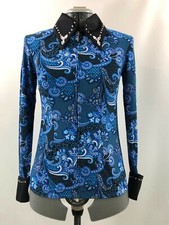 Medium Western Show Pleasure Rail Shirt Jacket Clothes Showmanship Horsemanship
