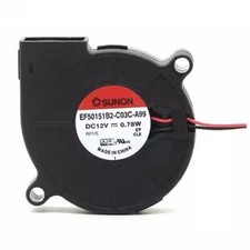 SUNON EF50151B2-C03C-A99 5015 DC12V 0.78W 2-Wire Turbo Cooling Fan