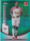 Topps Chrome 2024 Bundesliga No. 55 El Chadaille Bitshiabu Aqua Refractor