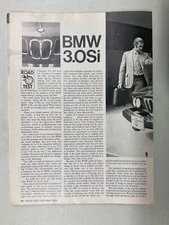 MISC1334 Vintage Article Road Test 1975 ? 1976 ? BMW 3.0Si 5 page Oct 1975